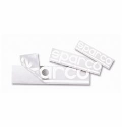 SET OF 20 WHITE PRE-SPACED STICKERS 20CM